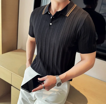 Allen Knitted Polo Shirt